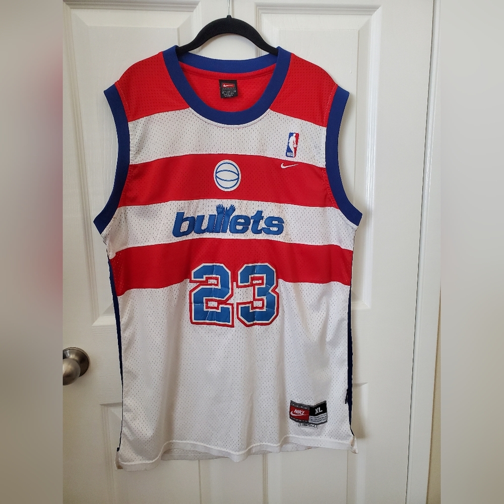 Vintage Nike Michael Jordan Washington Bullets Basketball Jersey Men's Size XL